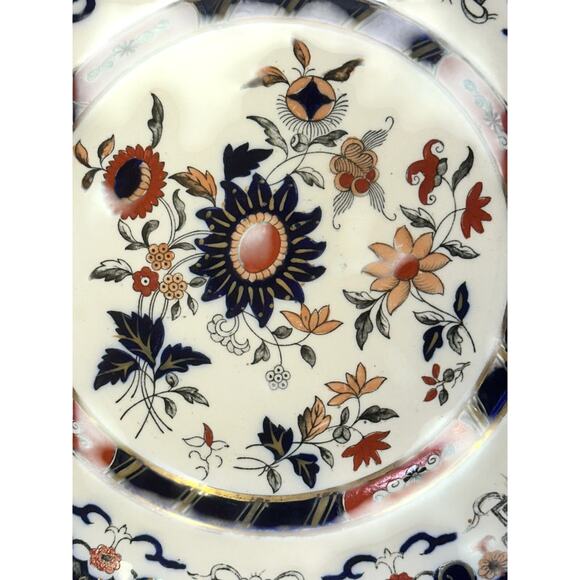 Antique Mason's Ironstone China England 'Windsor' 9.5" Luncheon Plate - Picture 2 of 11